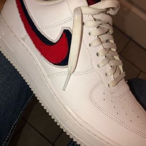 air force ones red check